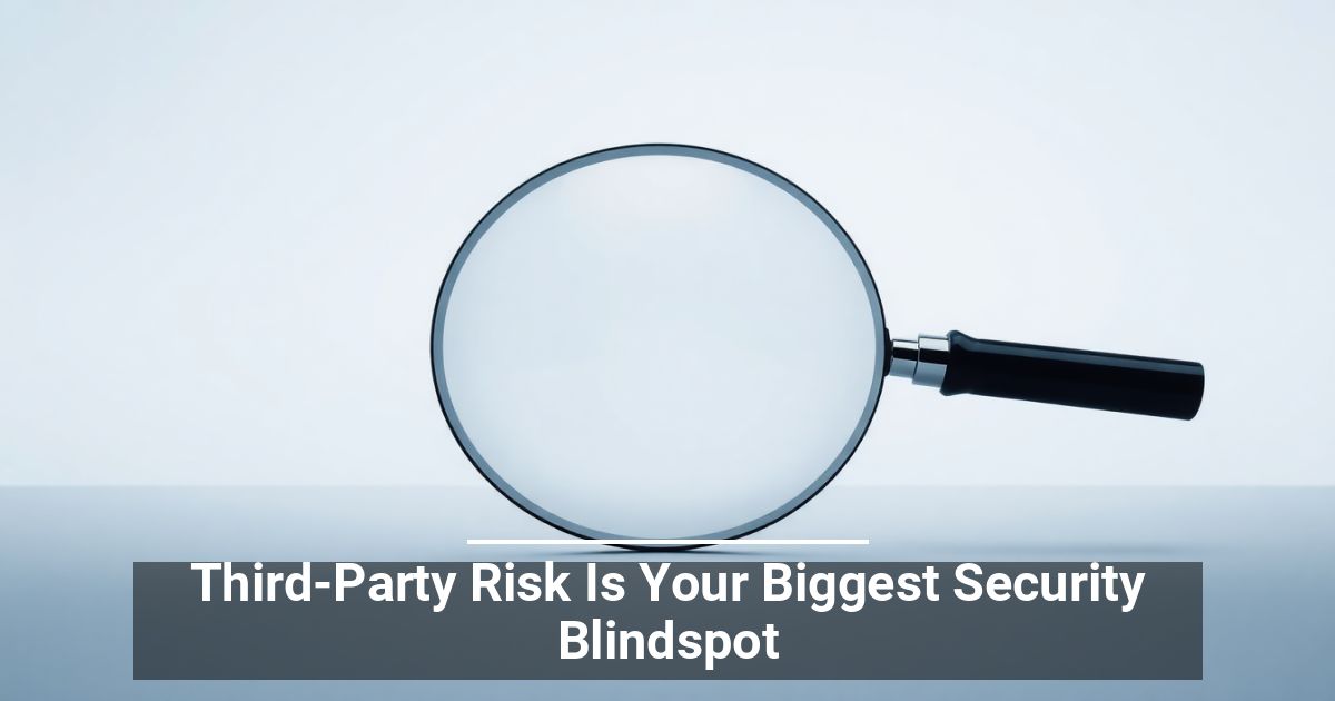 Third-Party Risk Is Your Biggest Security Blindspot